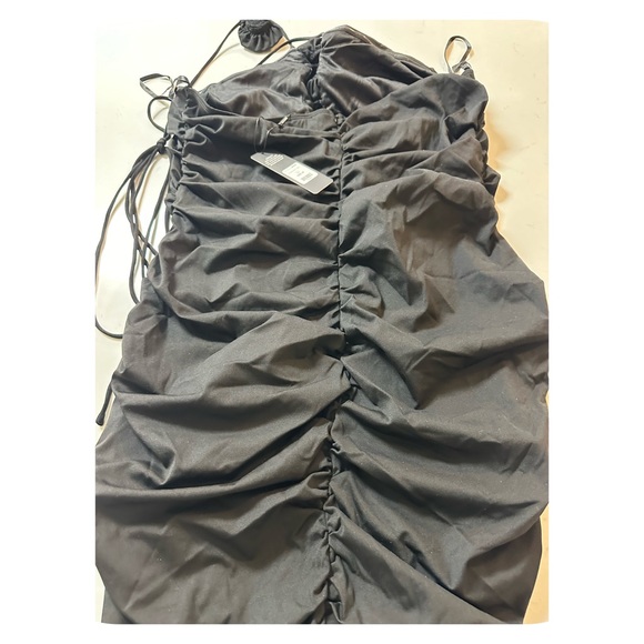 Wrap Around Halter Mini Dress - Picture 3 of 7